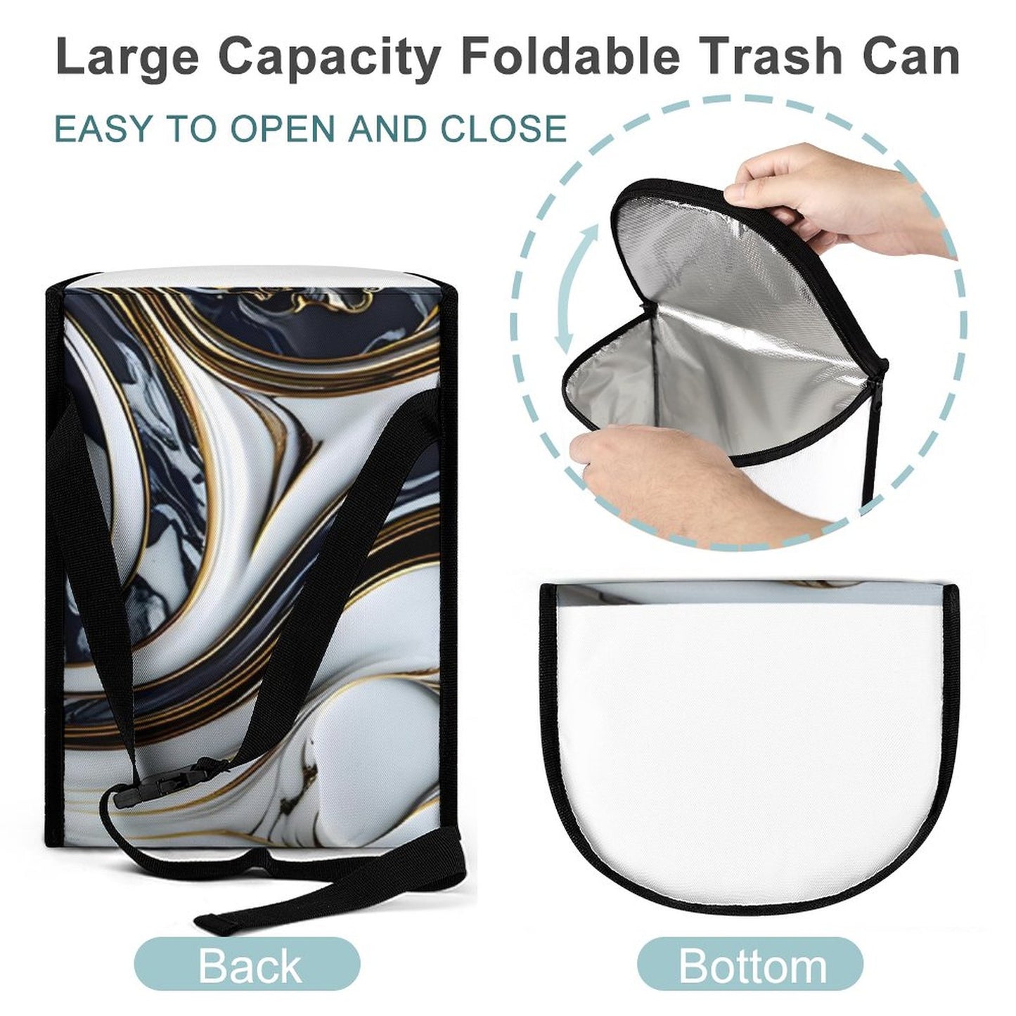 Collapsible Car Trash Bin