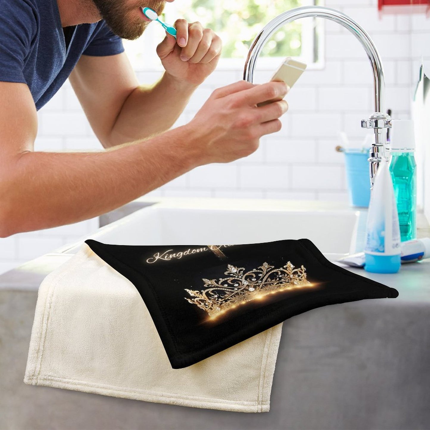 Coral Velvet Towel