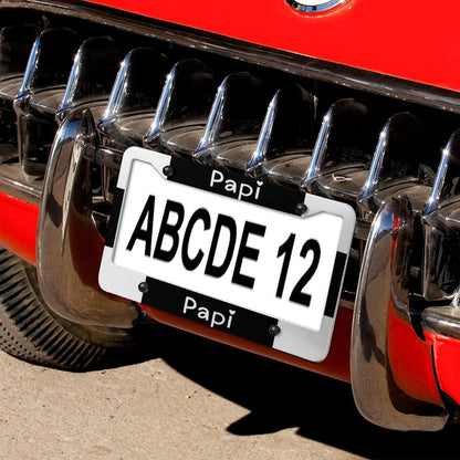 License Plate Frames with 4 Round Holes (1 Pair)-PAPI