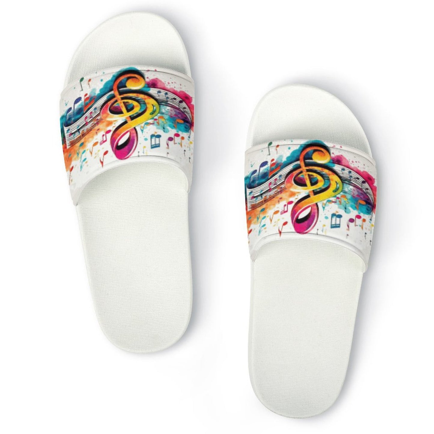 MUSIC GRAFFITI Unisex PVC Slippers or Slides