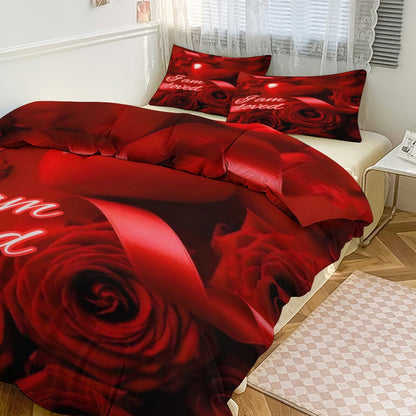 3-Piece Bedding Set-102"x90"/ 259x229cm (Dual-sided Printing)