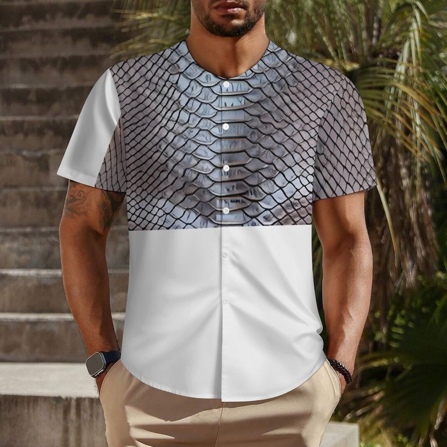 Collarless Shirt LM018 (All-Over Printing)