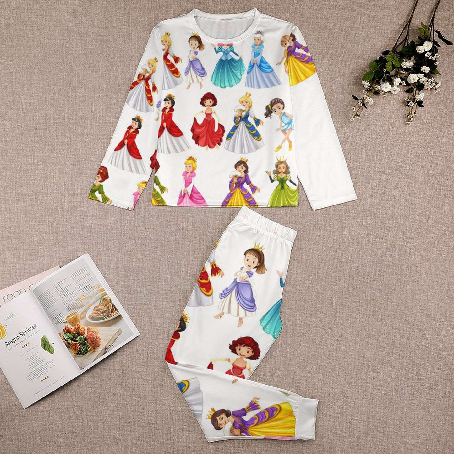 Long Sleeve Girls Nightwear JTZ (All-Over Printing)