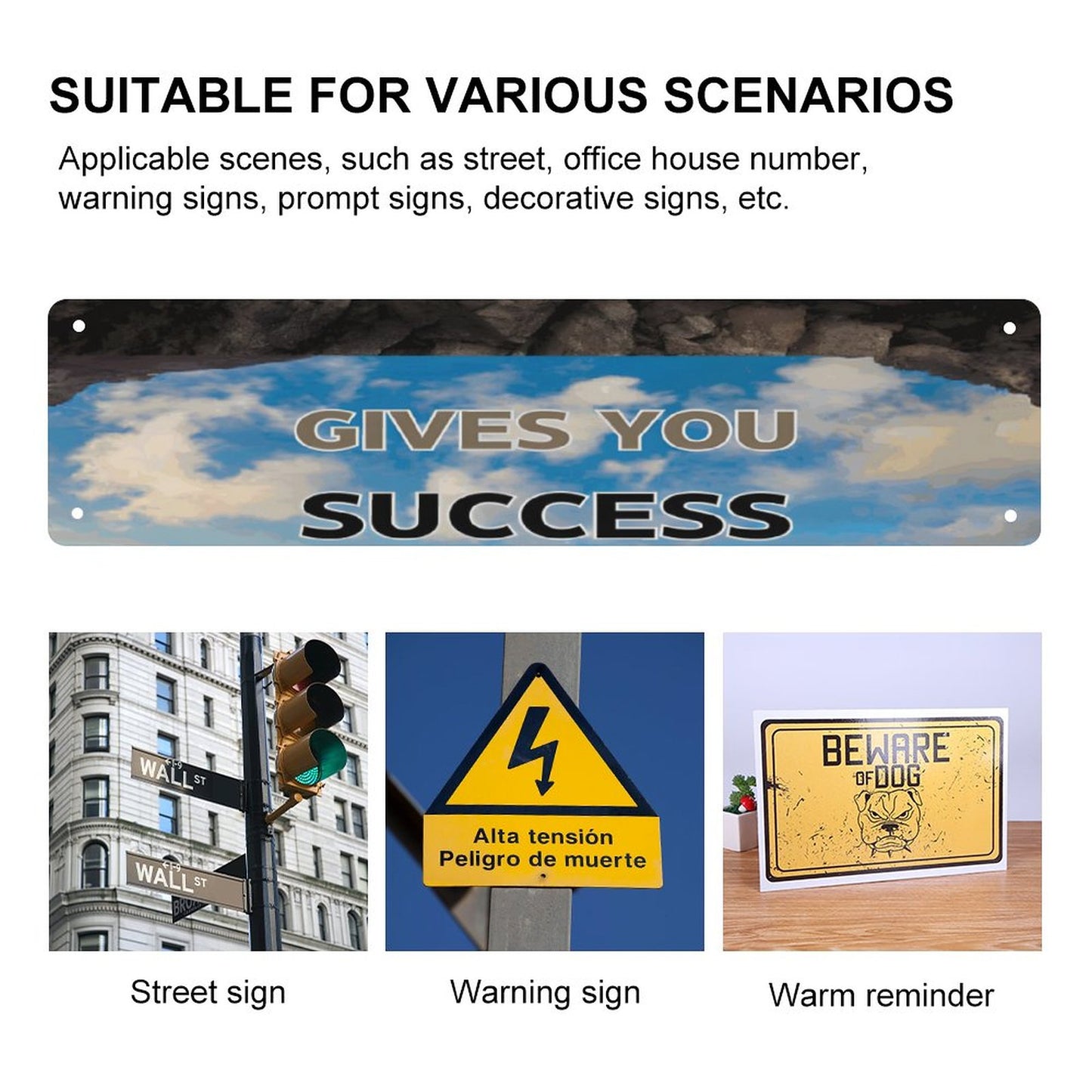 Slim Metal Tin Sign