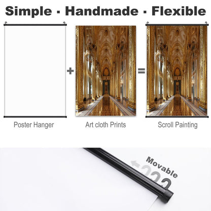 Canvas Hanging Poster with Scrolls-16"x24"/ 40x60cm