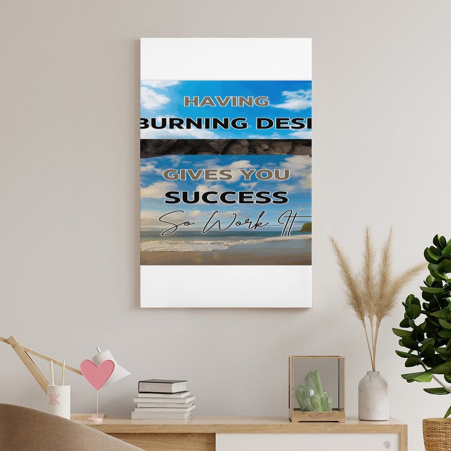 Framed Wooden Poster Hanging (Vertical 2:3)-8x12 inch