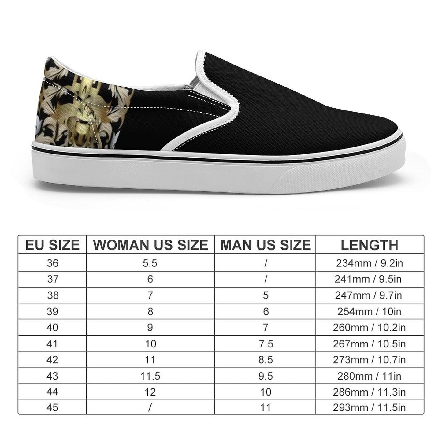 Unisex Slip On Shoes(All-Over Printing)