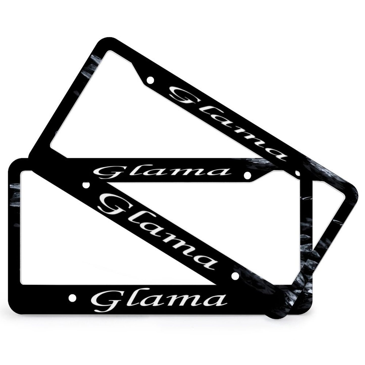 License Plate Frames with 4 Round Holes (1 Pair)