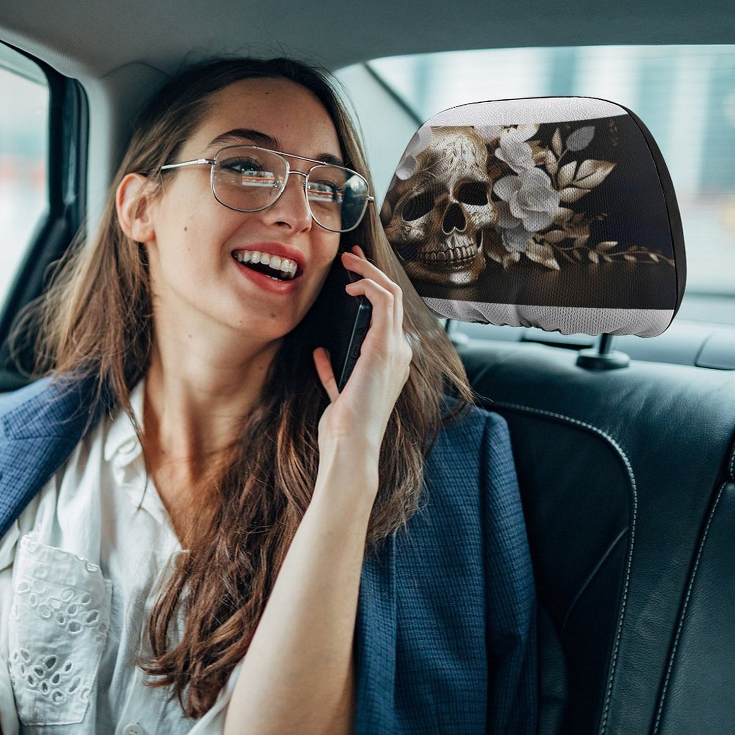 Custom Car Headrest Covers