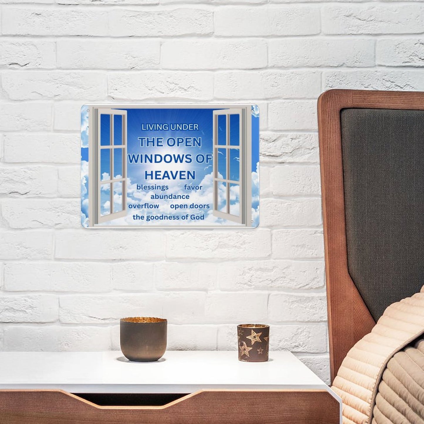 Horizontal Personalized Metal Wall Art Tin Sign-5.5"x7.9"/14x20cm