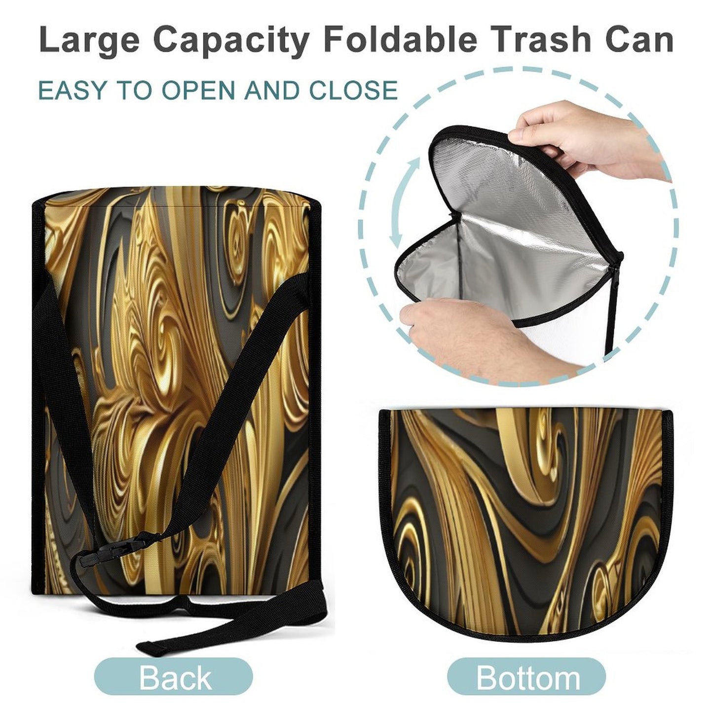 Collapsible Car Trash Bin