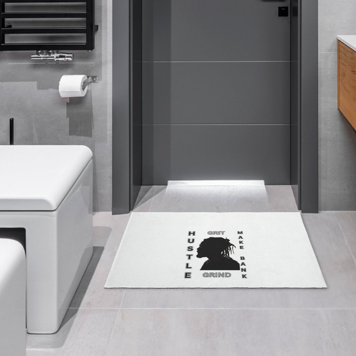 Crystal Velvet Bedroom Floor Mat