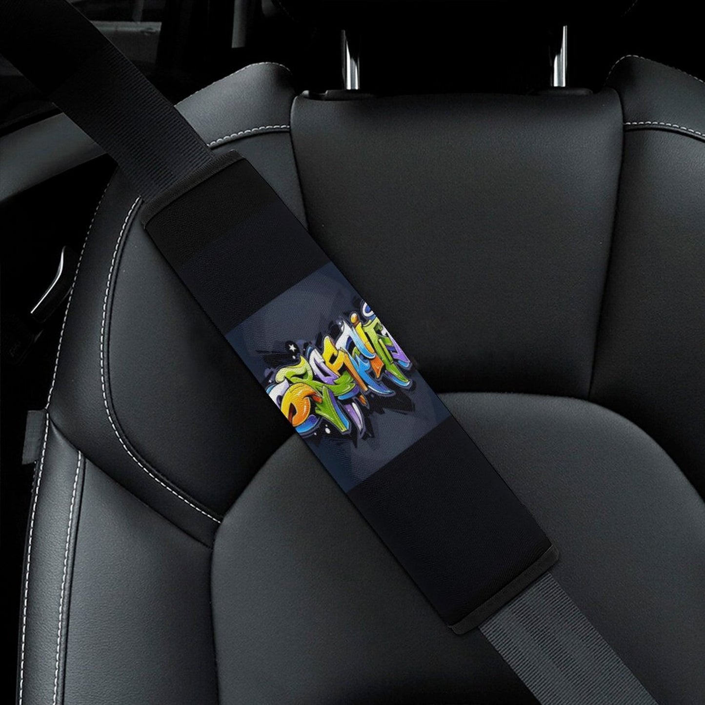 Car Seat Belt Shoulder Pad-GRAFFITI