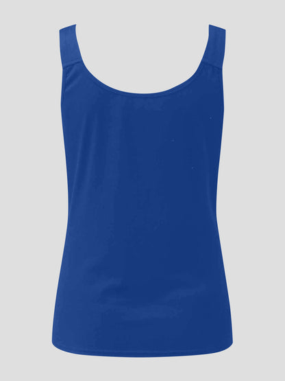 Full Size Lace Detail Sweetheart Neck Tank (white/royal blue/black/burgundy/dark gray)-S-3XL
