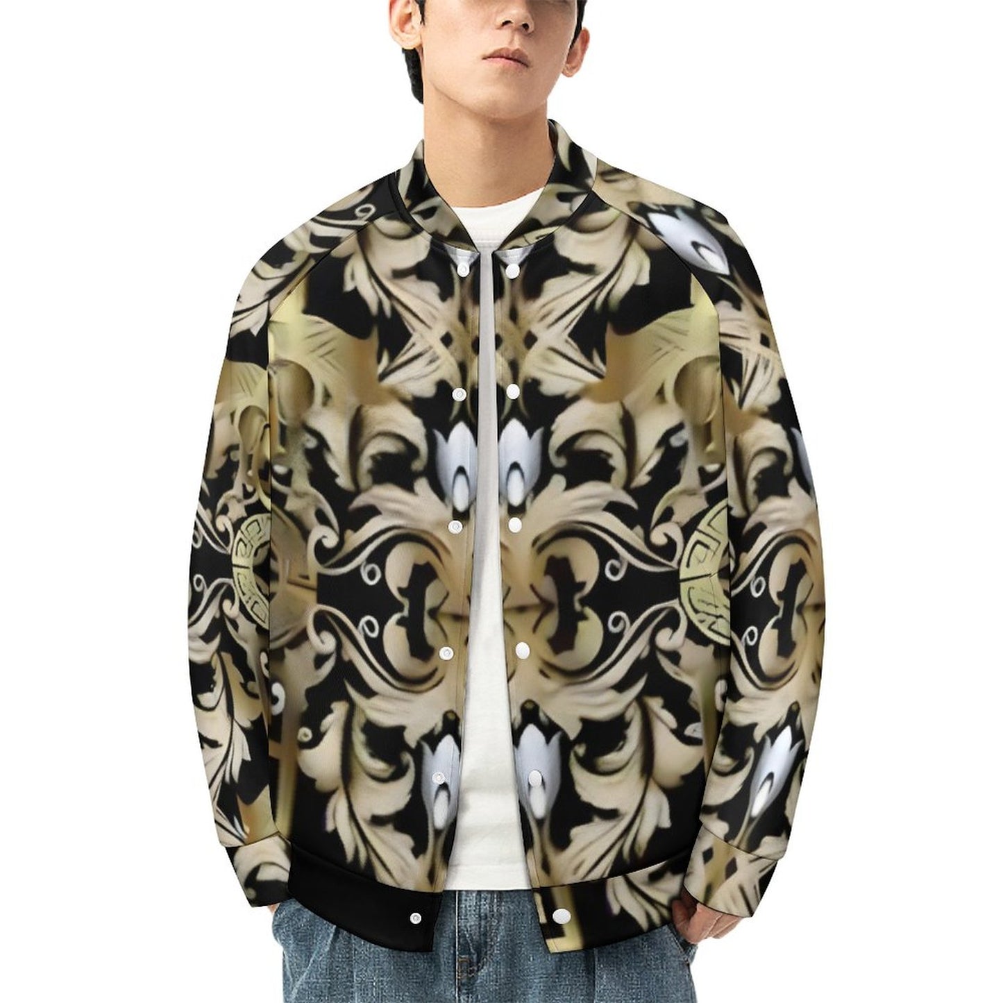 Men's Baseball Jacket (All-Over Printing)