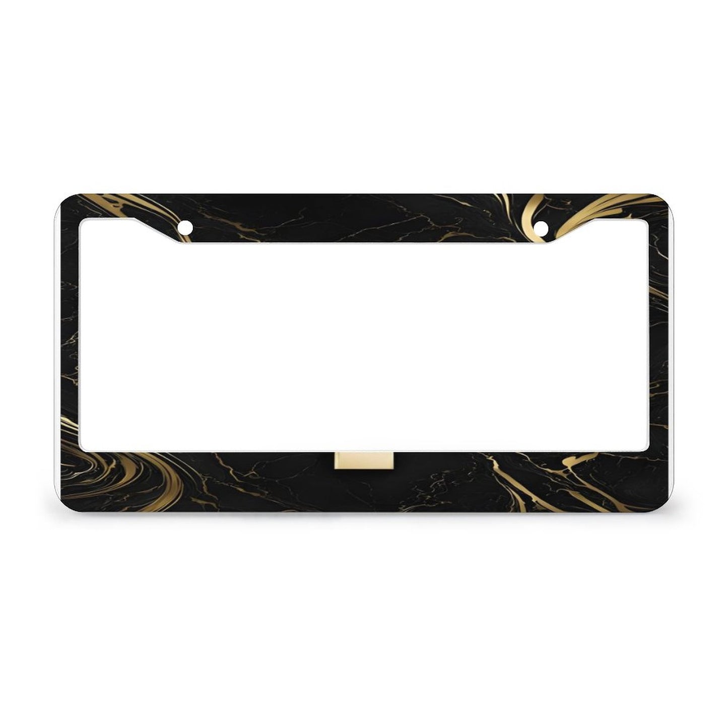 License Plate Frames with 2 Round Holes (1 Pair)
