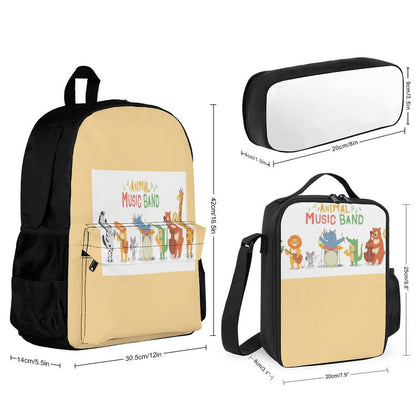 Set of 3 Bags (Shoulder Bag Lunch Bag & Pencil Pouch)