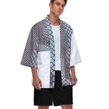 Drop Shoulder Male Kimono Cardigan ZS904 (All-Over Printing)