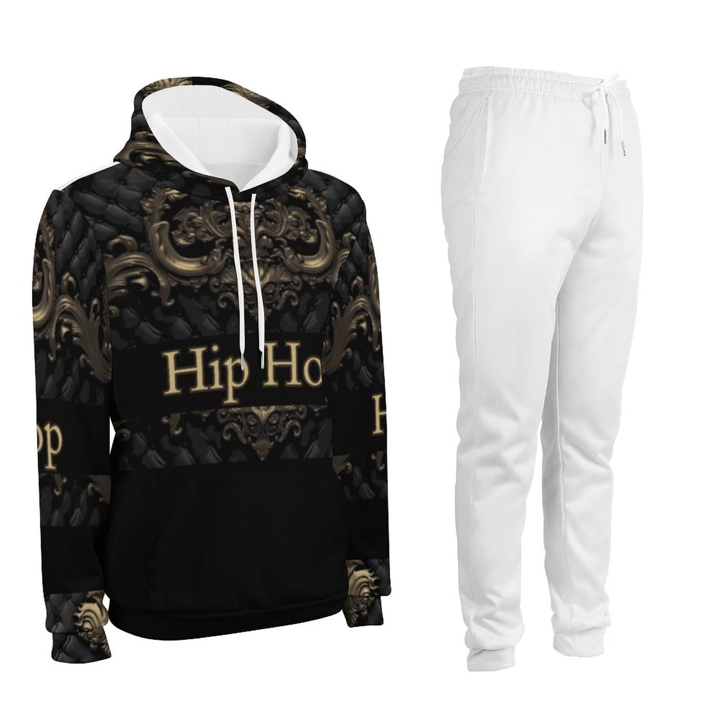 250gsm Imitation Cotton Hoodie & Joggers Set 4T03 (All-Over Printing)