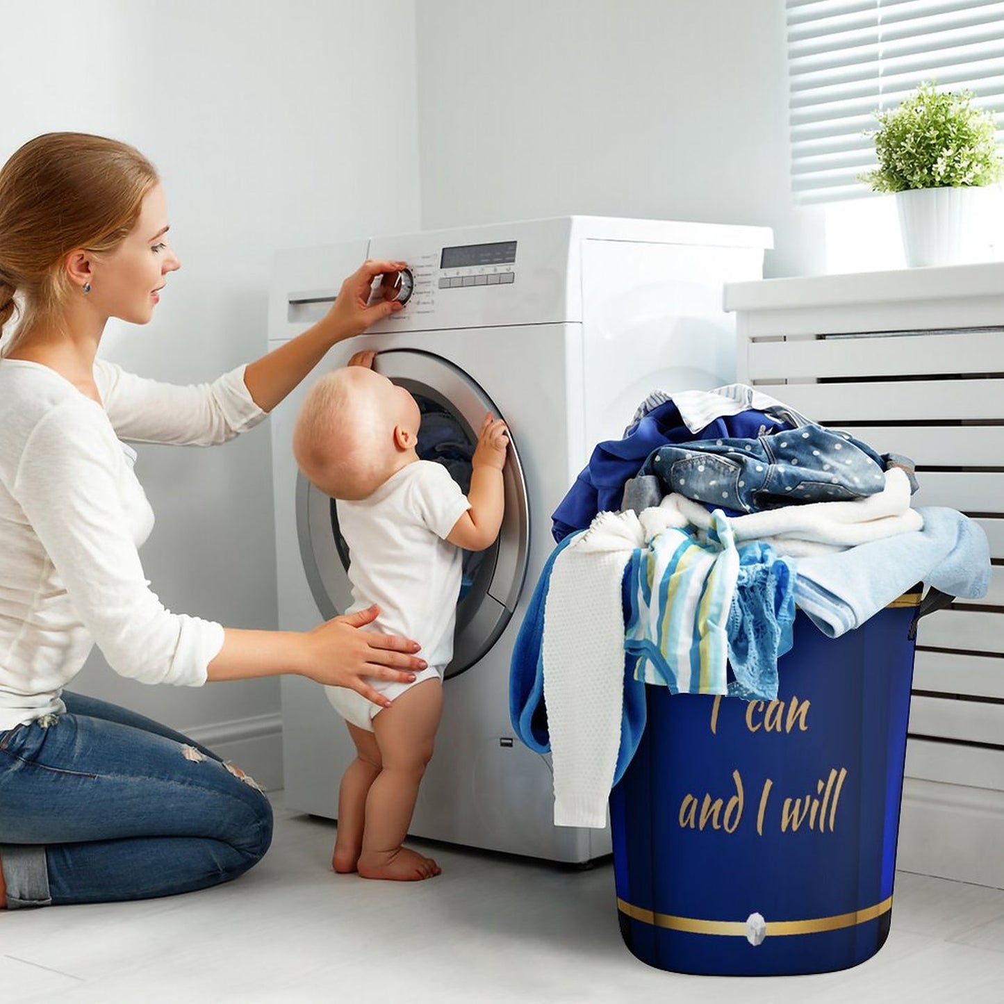 Oxford Collapsible Laundry Basket