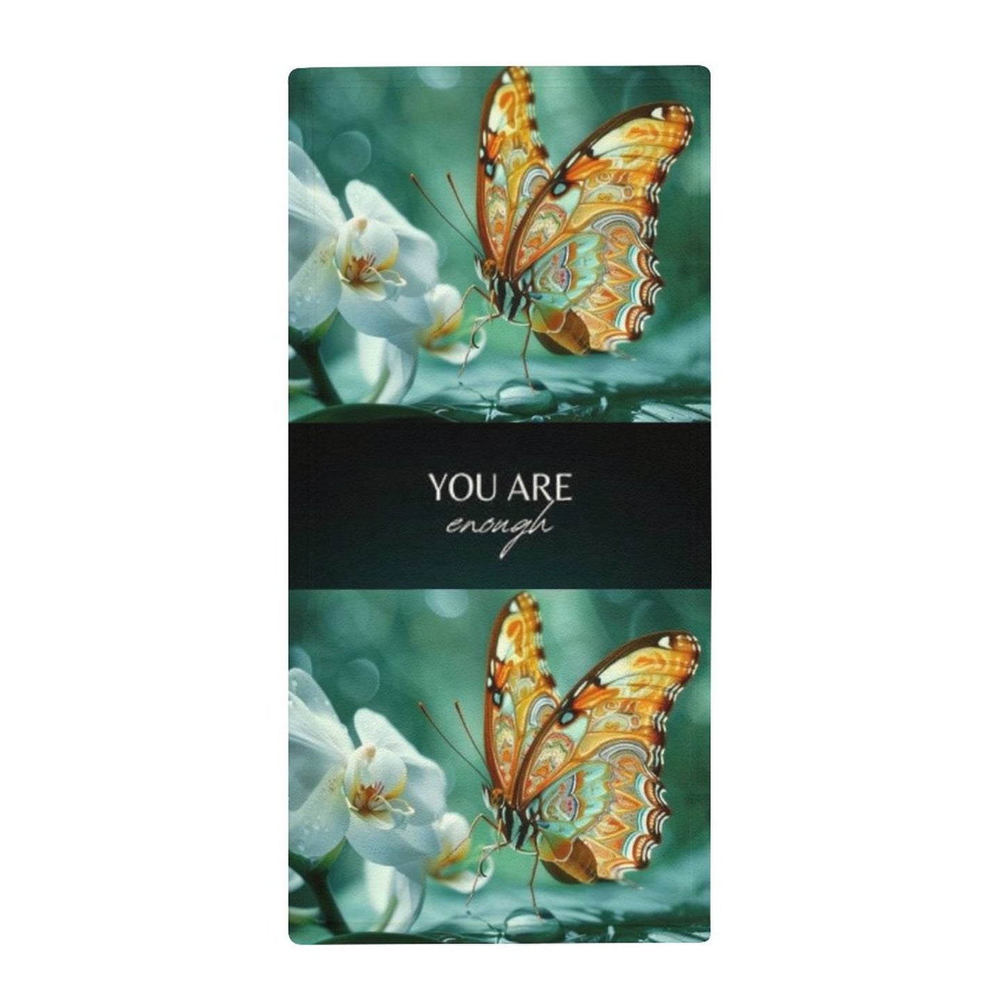 Coral Velvet Towel-YOU ARE ENOUGH