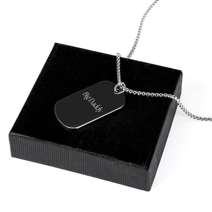 Titanium Steel Square Pendant Necklace-BIG DADDY