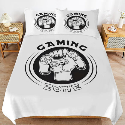 3-Piece Bedding Set-90"x90"/ 229x229cm (Dual-sided Printing)