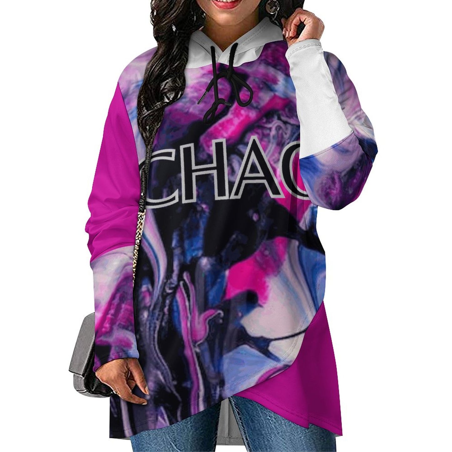 CHAOS Poncho-style Long Sleeve Women Hoodie-SMALL-5XL