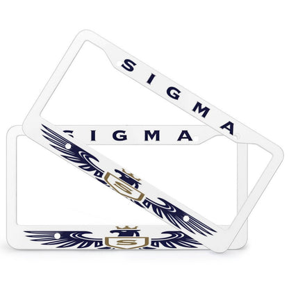 License Plate Frames with 4 Round Holes (1 Pair)