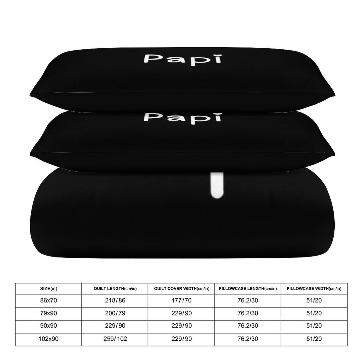 3-Piece Bedding Set-86"×70"/ 218×177cm (Dual-sidede Printing)
