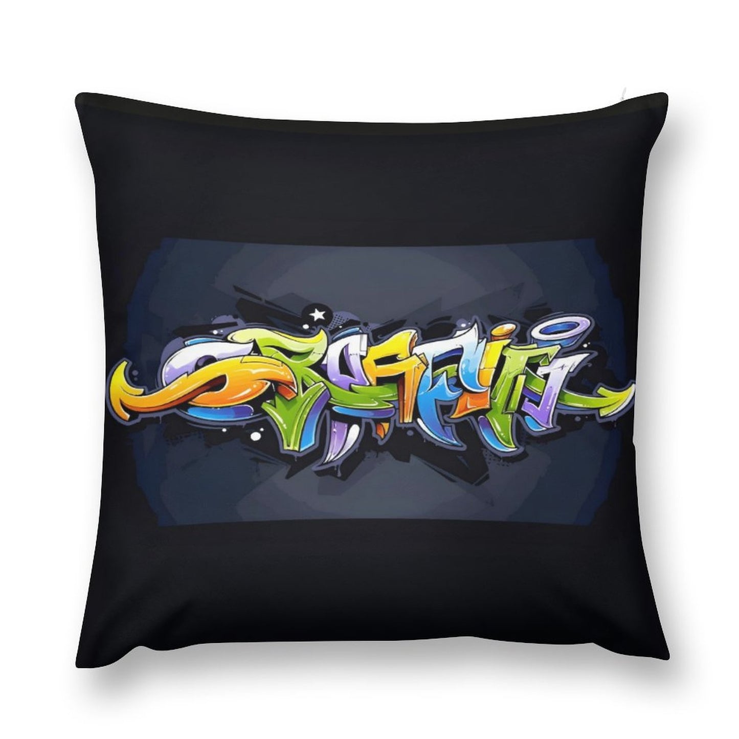 COLORFUL GRAFFITI Plush Pillowcase Set of 4