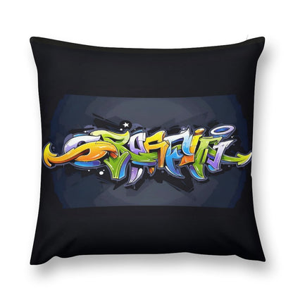 COLORFUL GRAFFITI Plush Pillowcase Set of 4