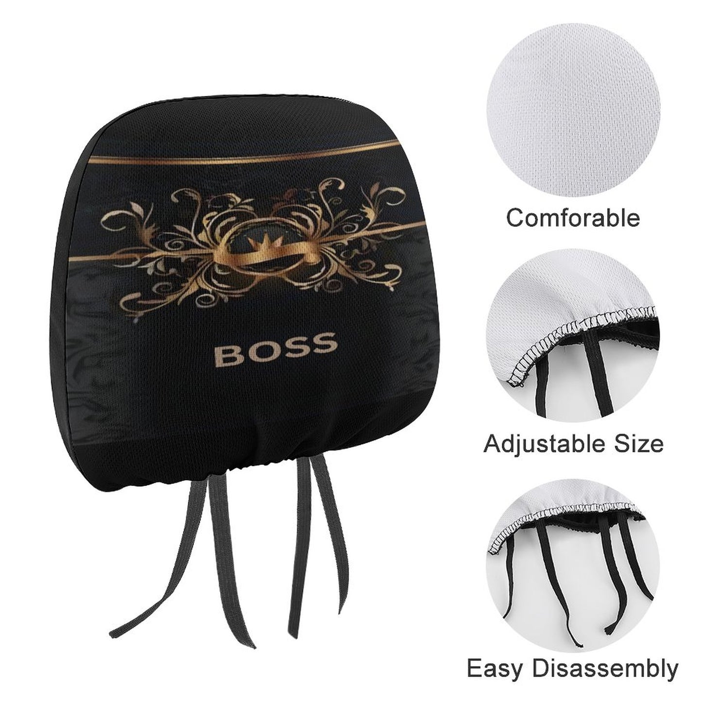 Custom Car Headrest Covers