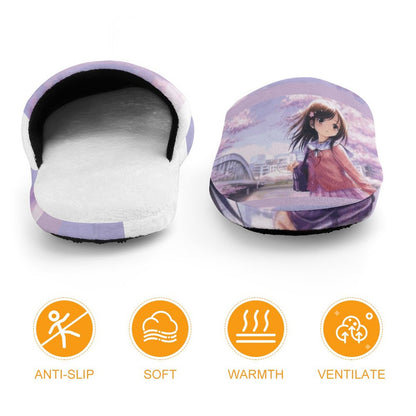 Flannel Children's Cotton Slippers (All-Over Printing)