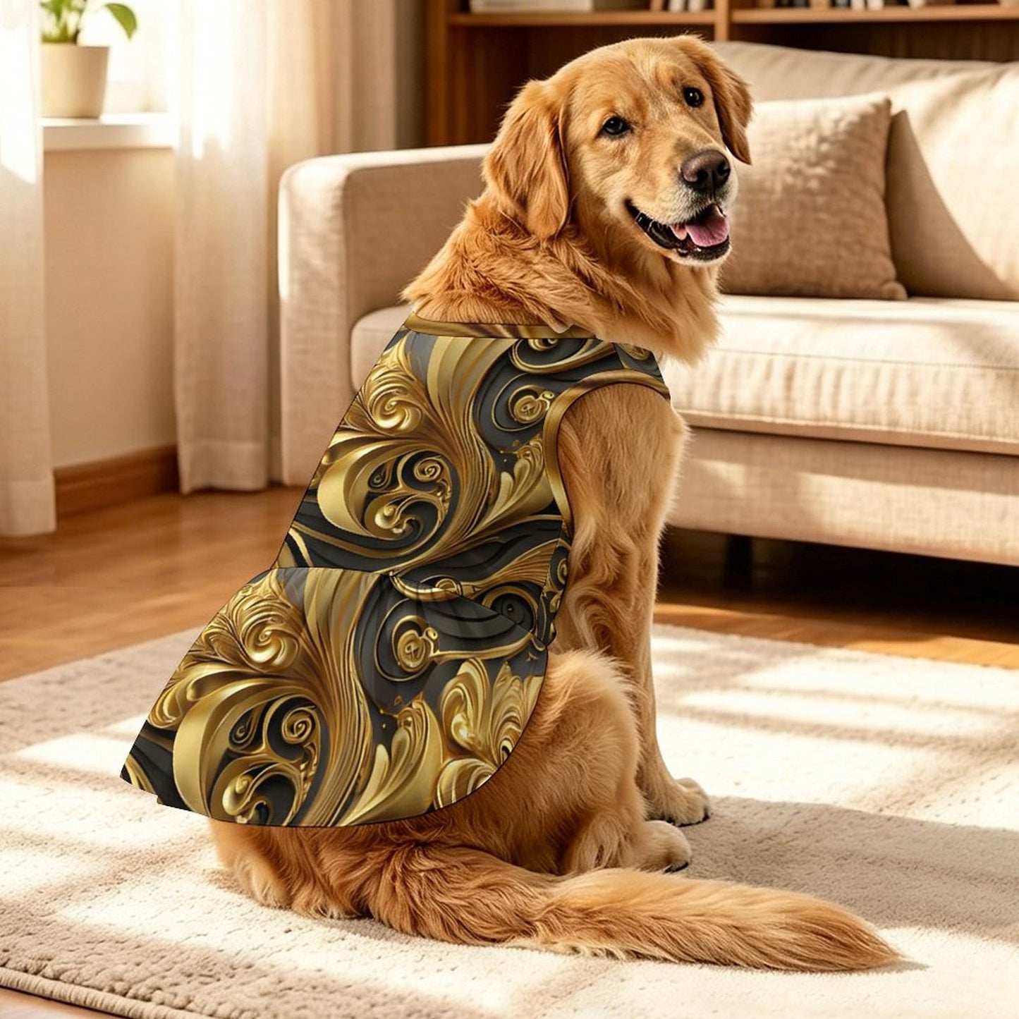 Plus Size Pet Ruffled Dress