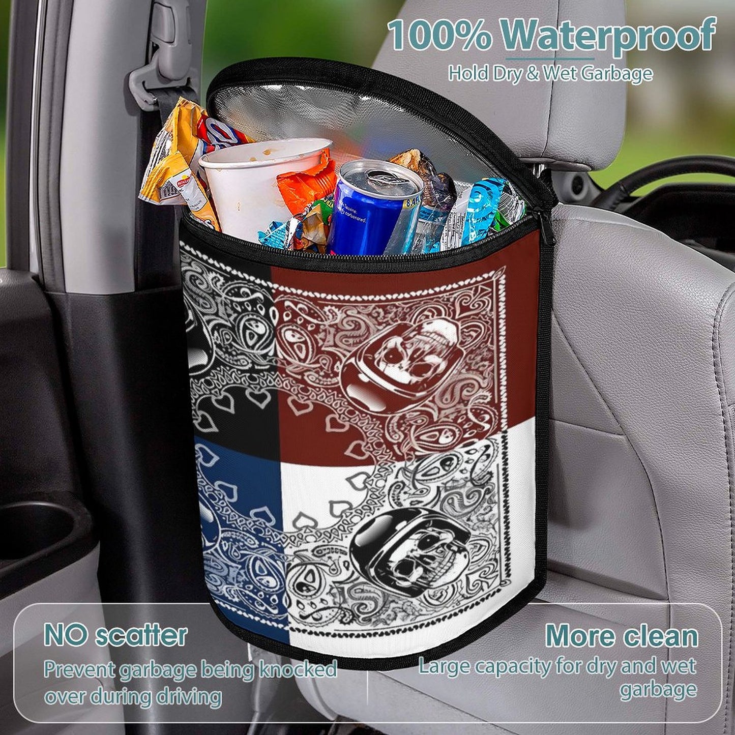 Collapsible Car Trash Bin