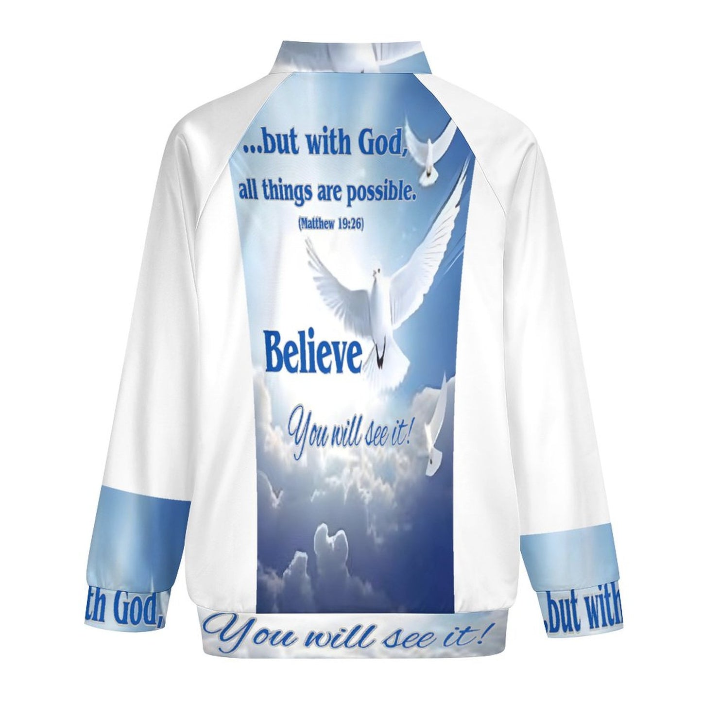 Raglan Zip-up Shirt(All-Over Printing)