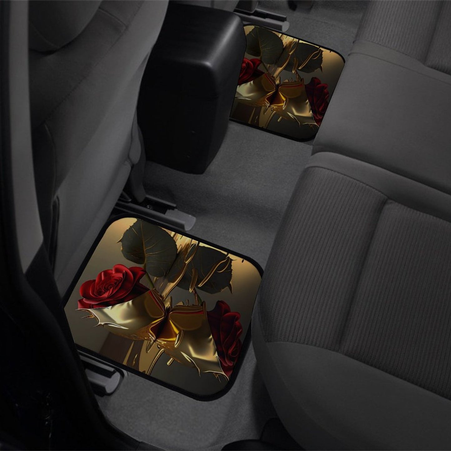 Car Mat Set of 4-ROSE ON GOLD