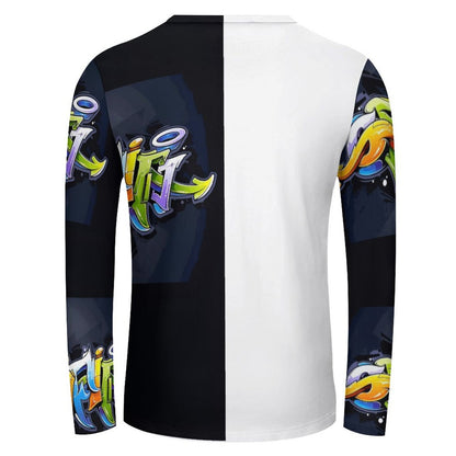 COLORFUL GRAFFITI Lightweight Long Sleeve Shirt-SMALL-5XL