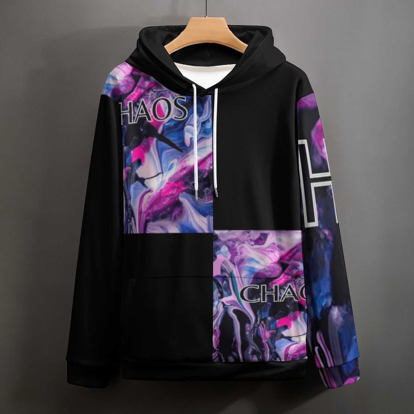 CHAOS Hoodie with Double-layer Cap-SMALL-6XL