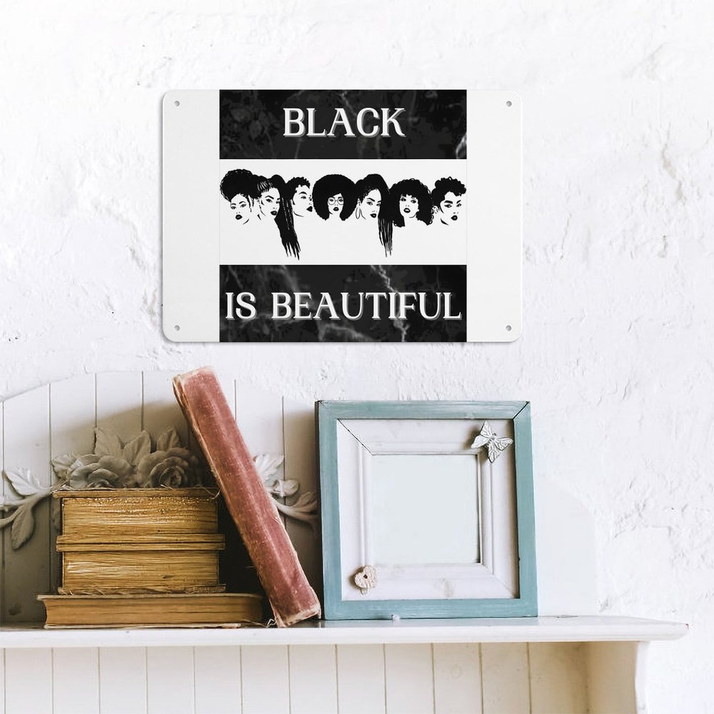 Horizontal Personalized Metal Wall Art Tin Sign-5.5"x7.9"/14x20cm