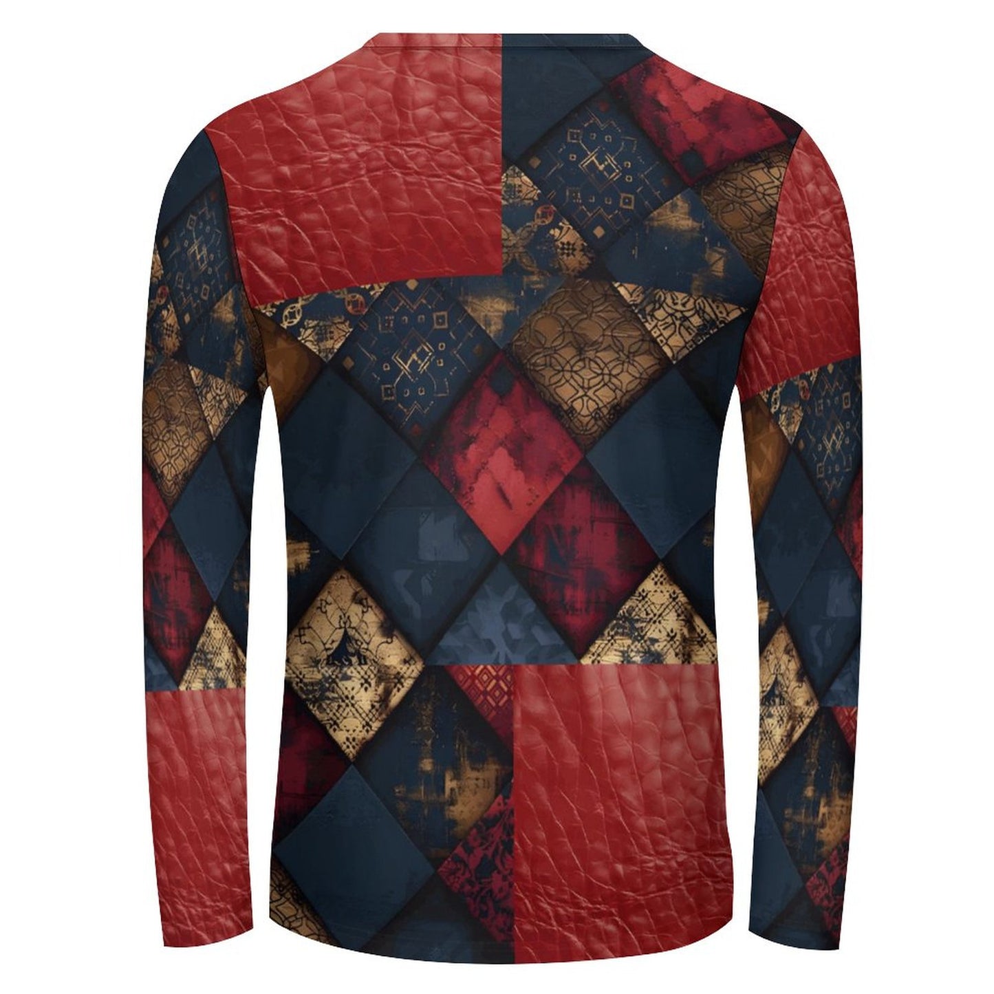 TRIANGLES & LEATHER Lightweight Long Sleeve Shirt-SMALL-5XL