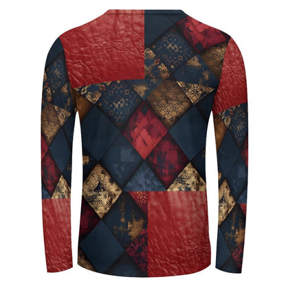 TRIANGLES & LEATHER Lightweight Long Sleeve Shirt-SMALL-5XL