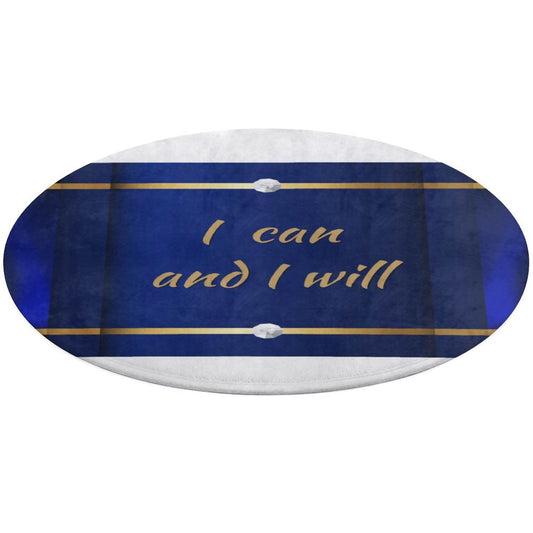 Round Coral Velvet Warm Floor Mat