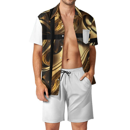 Hawaiian Print Suits for Men (All-Over Printing)