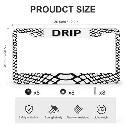 License Plate Frames with 4 Round Holes (1 Pair)