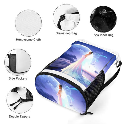 Waffle Cloth Drawstring Bag