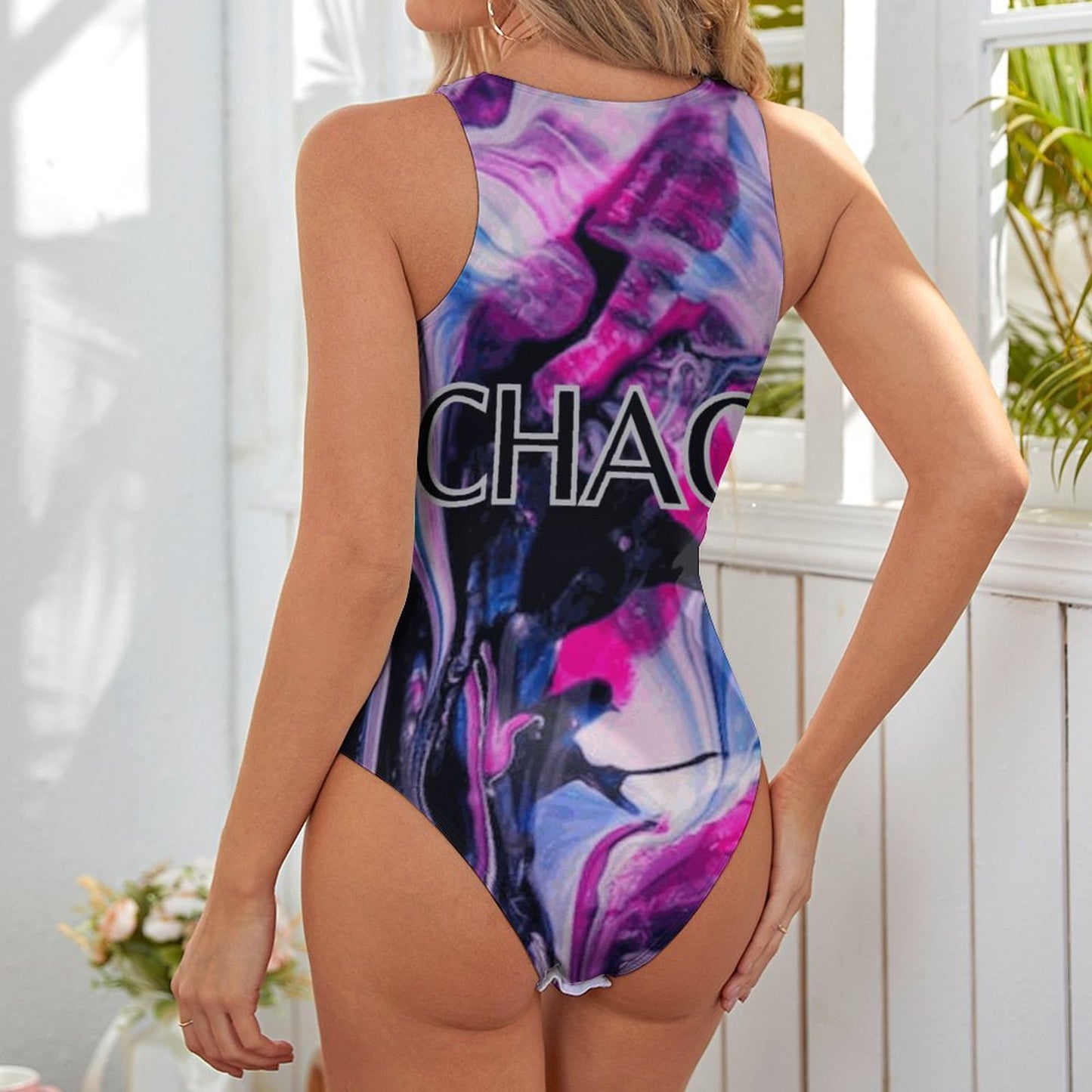CHAOS Sleeveless Bodysuit-SMALL-2XL