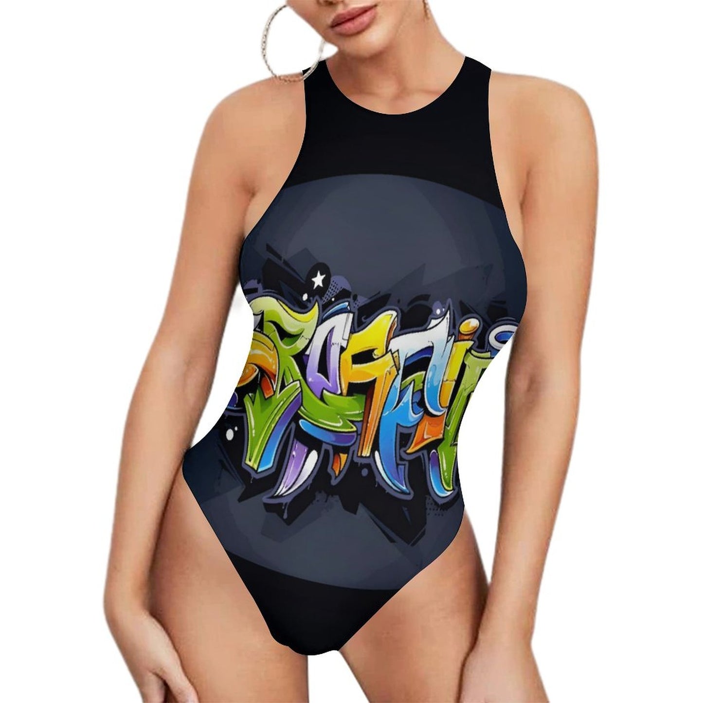 COLORFUL GRAFFITI Tank Top Bodysuit