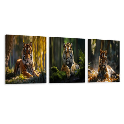 Vertical Multicolor Framed Wall Art-4:5 Aspect Ratio-LION EDITION
